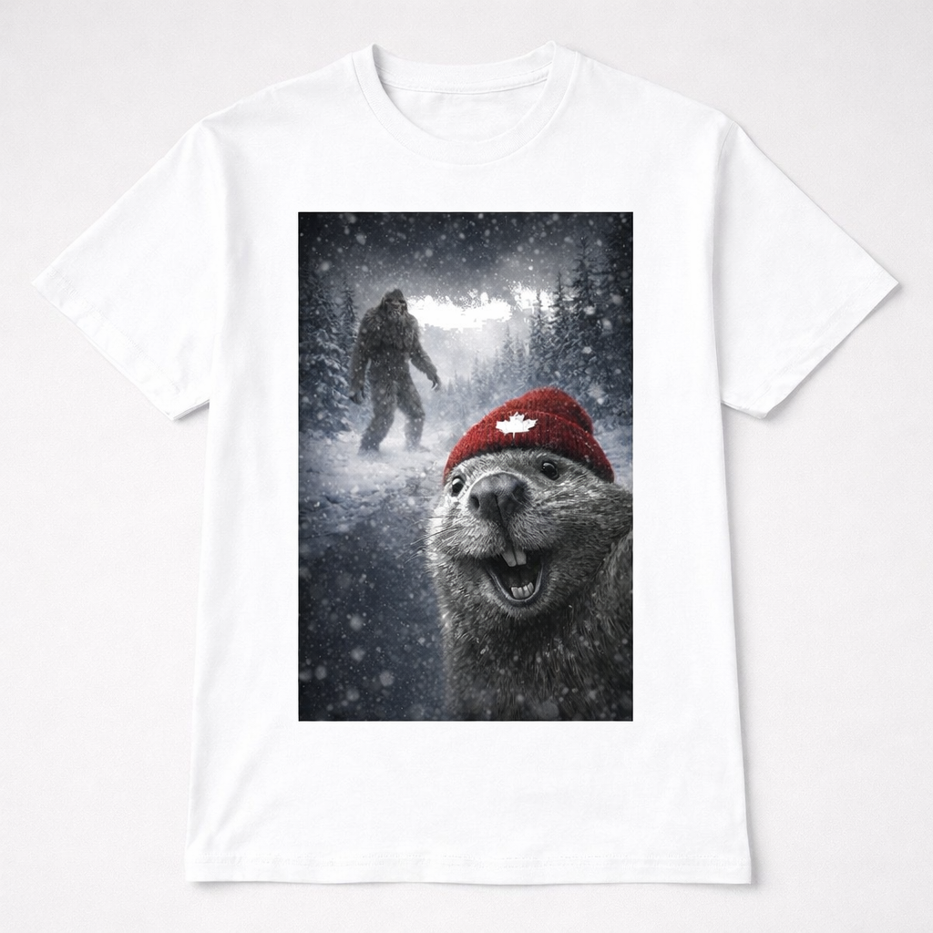 Beaver Selfie Tee - Sasquatch Sighting