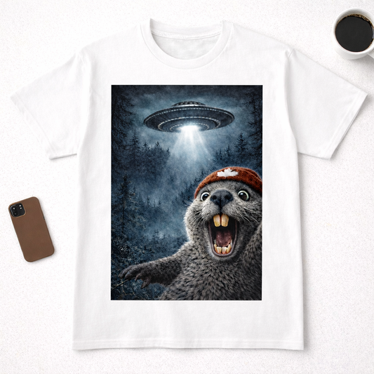 Beaver Selfie Tee - UFO Edition