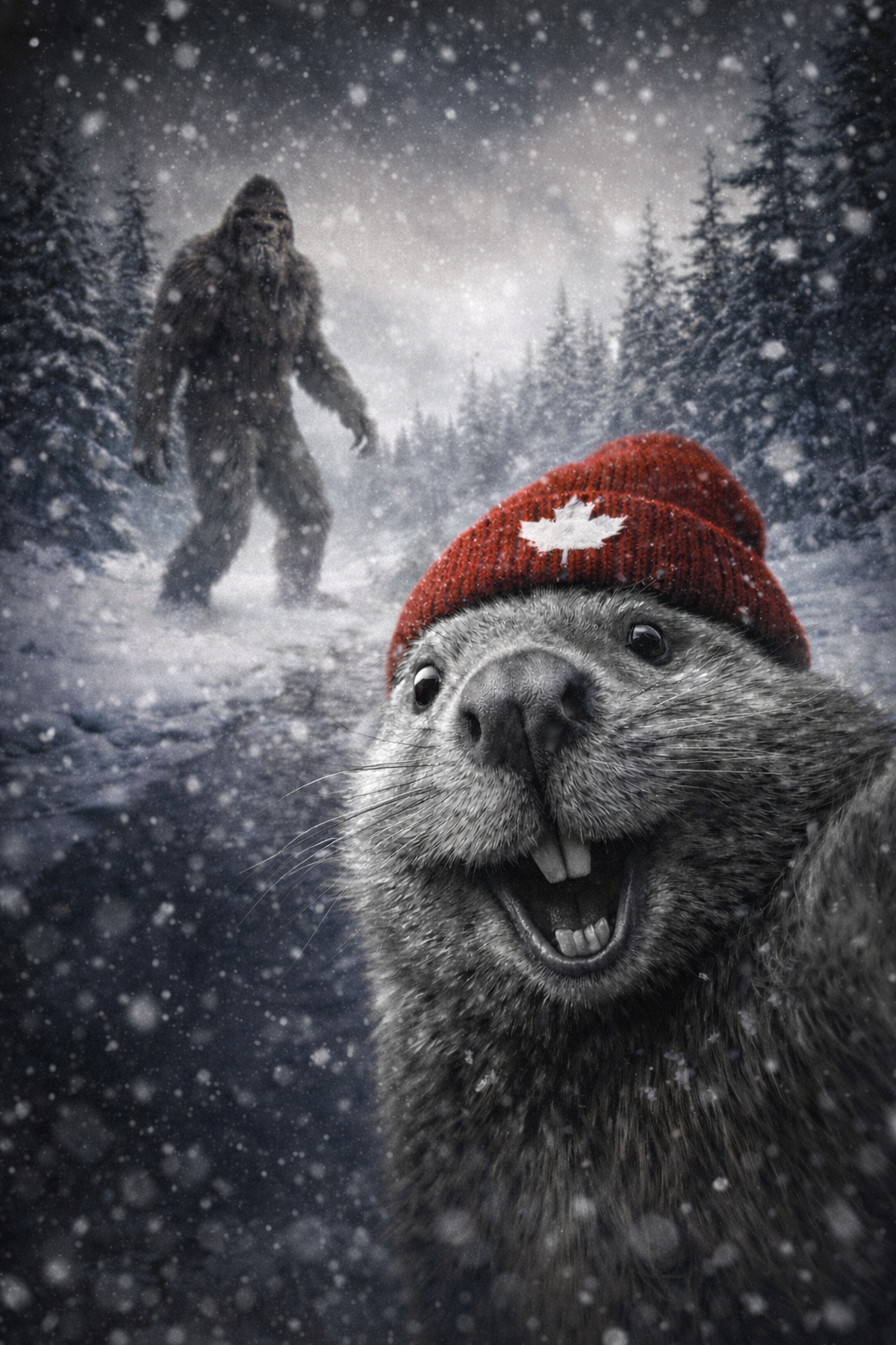 Beaver Selfie Tee - Sasquatch Sighting