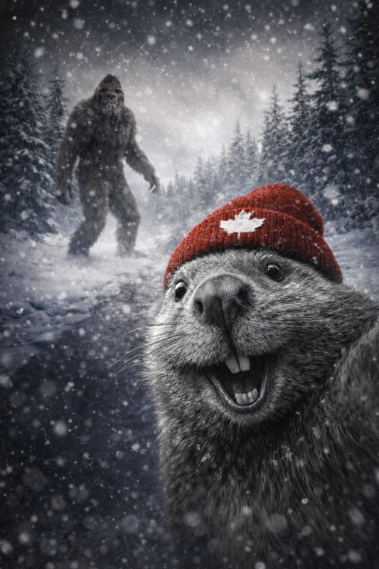 Beaver Selfie Encounter - Sasquatch Sighting T-shirt