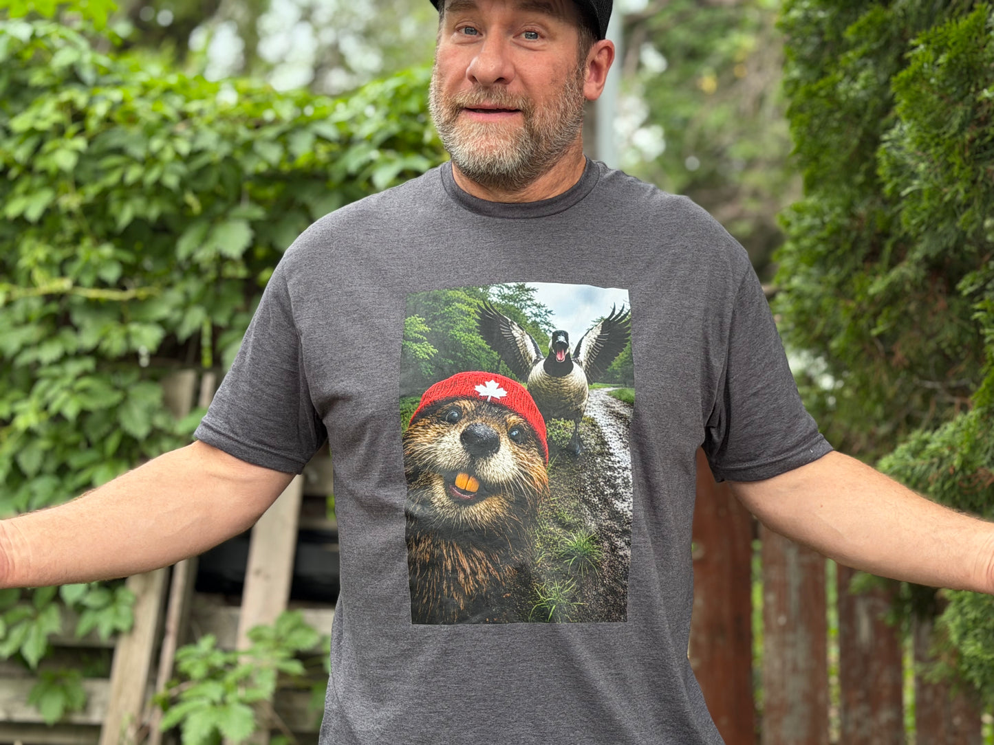 Beaver Selfie Encounter-Canada Goose Edition