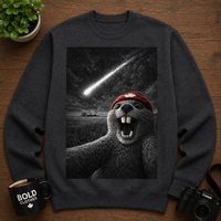 Beaver Selfie Encounter- Comet in the Sky Edition Sweatshirt