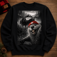 Beaver Selfie Encounter - Moose Edition Sweatshirt