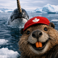 Beaver Selfie Encounter-Narwhal Edition