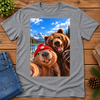 Beaver Selfie Encounter-Grizzly Bear Edition T-Shirt