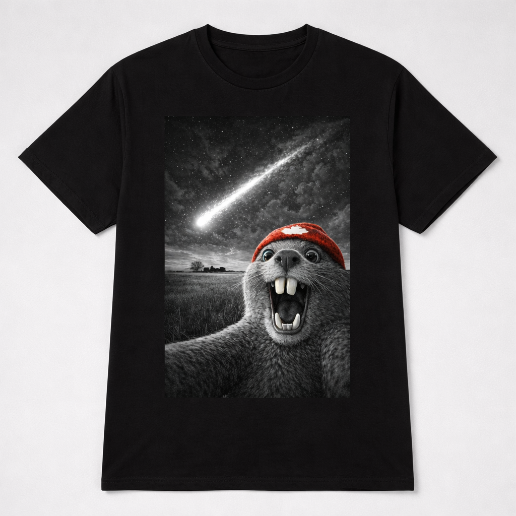 Beaver Selfie Encounter- Comet in the Sky Edition