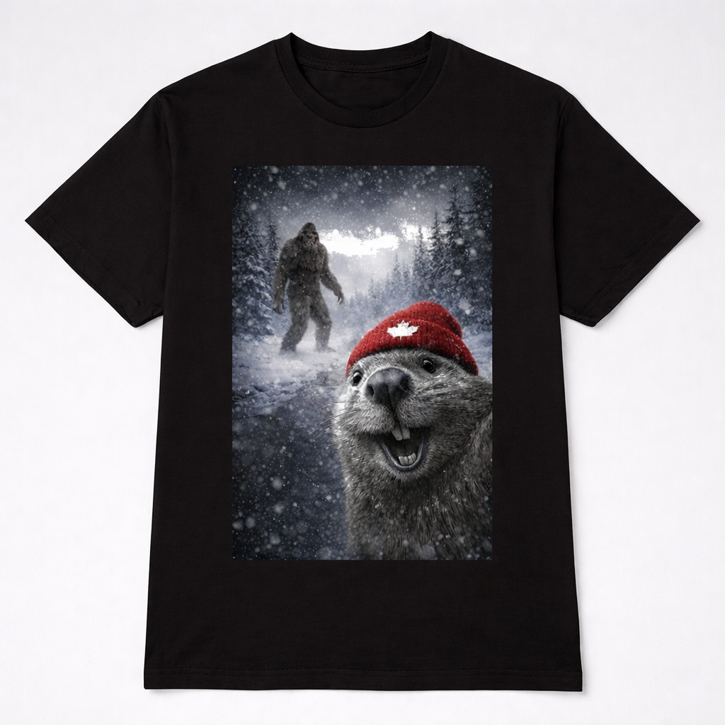 Beaver Selfie Tee - Sasquatch Sighting
