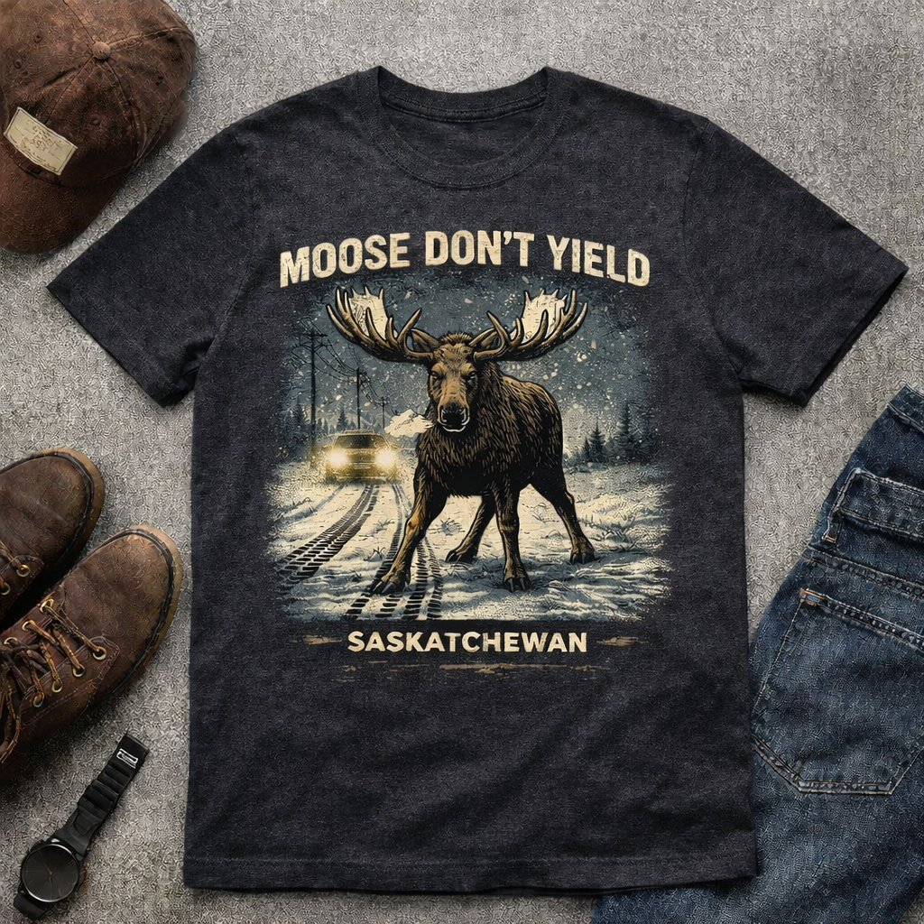 Moose Don’t Yield - Saskatchewan t-shirt