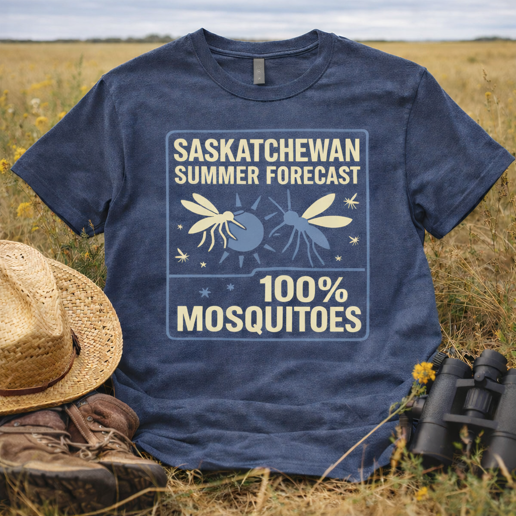 Saskatchewan Summer Forecast - 100% Mosquitos T Shirt