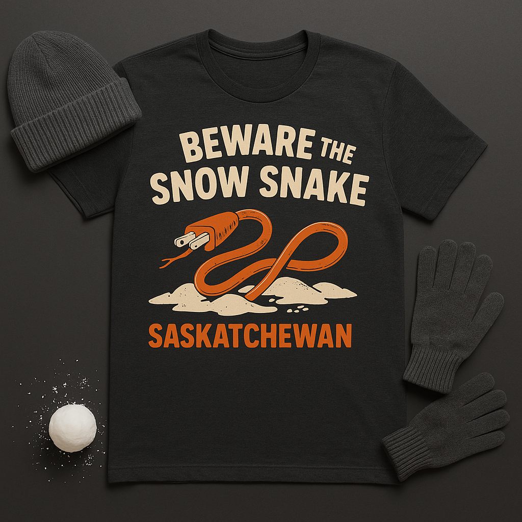 Beware the Saskatchewan Snow Snake t-shirt