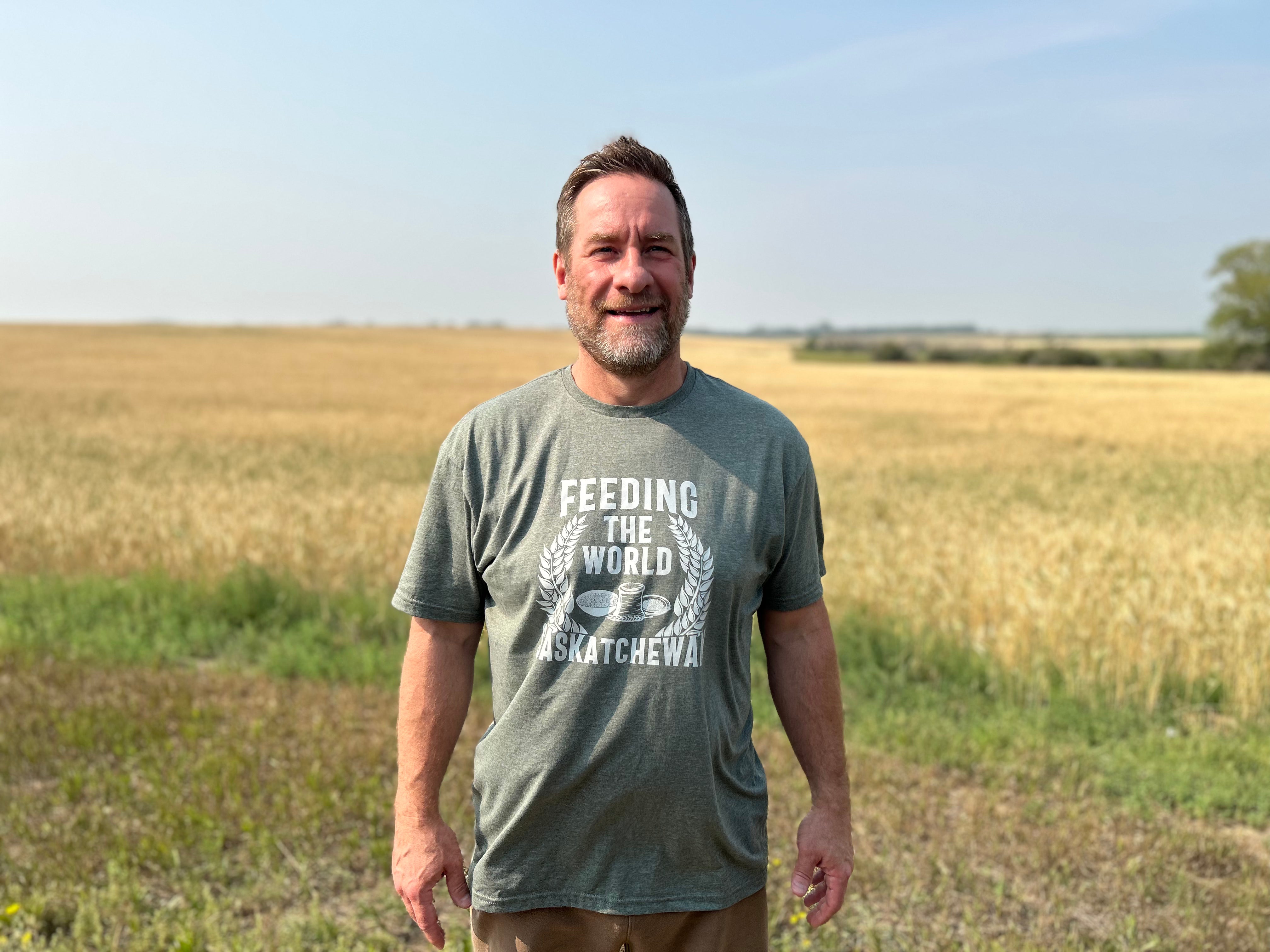Feeding The World Saskatchewan t-shirt